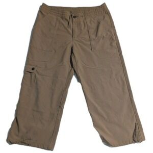 Patagonia Women Pants 6‎ Brown Nylon Blend Mid Rise Cargo Straight Lace Leg Crop